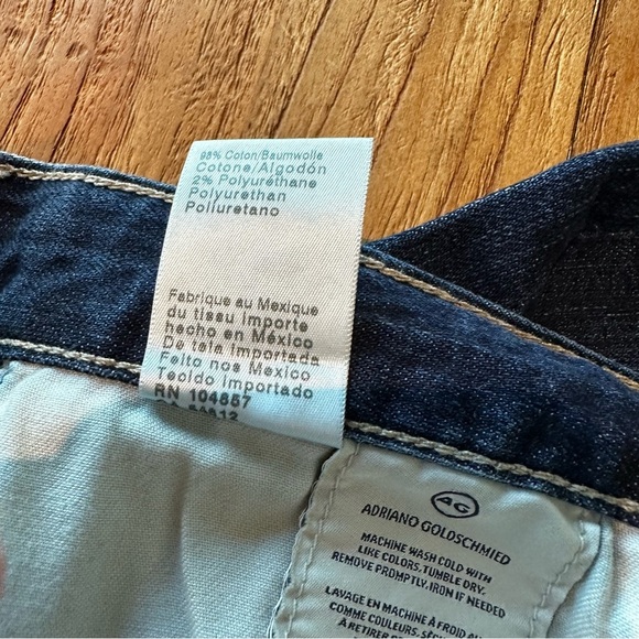 AG Adriano Goldschmied Women’s The Ex Boyfriend Slouchy Slim Wide Leg Denim Crop - Picture 3 of 10